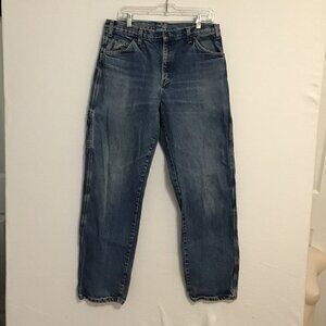 Dickies Relaxed Fit Carpenter Medium Wash Jeans Size 34